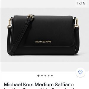 Michael kors black crossbody / new